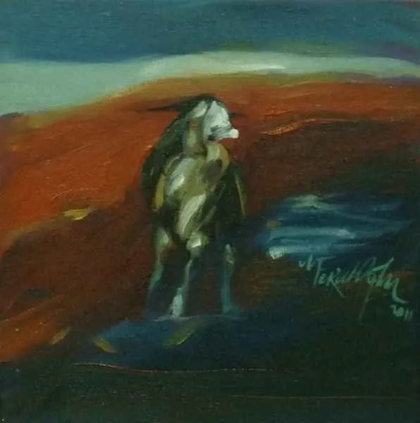 "isimsiz" eseri NECATİ SEYDİ FERAHOĞLU tarafından 20x20 cm ölçülerinde yapılmıştır.
