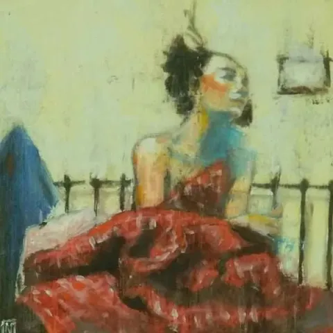 "isimsiz" eseri NESLİHAN EREN tarafından 20x20 cm ölçülerinde yapılmıştır.
