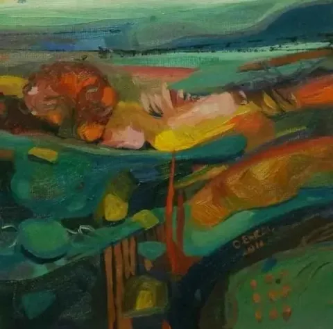 "isimsiz" eseri ORHAN ERKAL tarafından 20x20 cm ölçülerinde yapılmıştır.