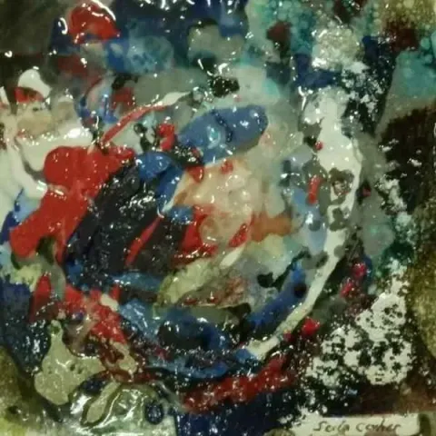 "isimsiz" eseri SEDA CEVHER KOCAOĞLU tarafından 20x20 cm ölçülerinde yapılmıştır.