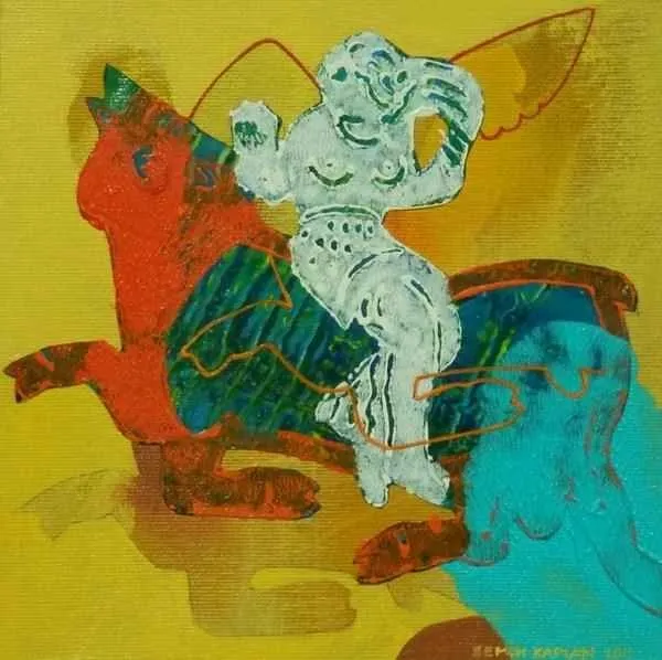 "isimsiz" eseri SEMİH KAPLAN tarafından 20x20 cm ölçülerinde yapılmıştır.