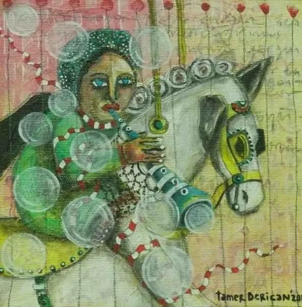"isimsiz" eseri TAMER DERİCAN tarafından 20x20 cm ölçülerinde yapılmıştır.