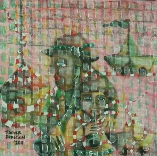 "isimsiz" eseri TAMER DERİCAN tarafından 20x20 cm ölçülerinde yapılmıştır.