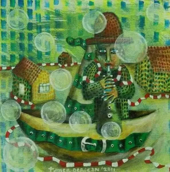 "isimsiz" eseri TAMER DERİCAN tarafından 20x20 cm ölçülerinde yapılmıştır.