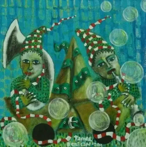 TAMER DERİCAN — “isimsiz” "isimsiz" eseri TAMER DERİCAN tarafından 20x20 cm ölçülerinde yapılmıştır.