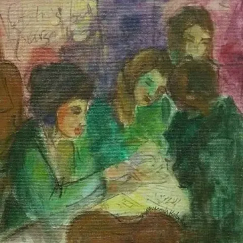"isimsiz" eseri YASEMİN KALYONCU tarafından 20x20 cm ölçülerinde yapılmıştır.