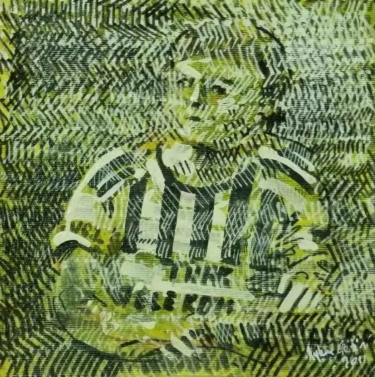 "isimsiz" eseri AYHAN ÇETİN tarafından 20x20 cm ölçülerinde yapılmıştır.