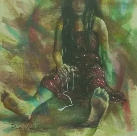 BANU KAYNAK — “isimsiz” "isimsiz" eseri BANU KAYNAK tarafından 20x20 cm ölçülerinde yapılmıştır.