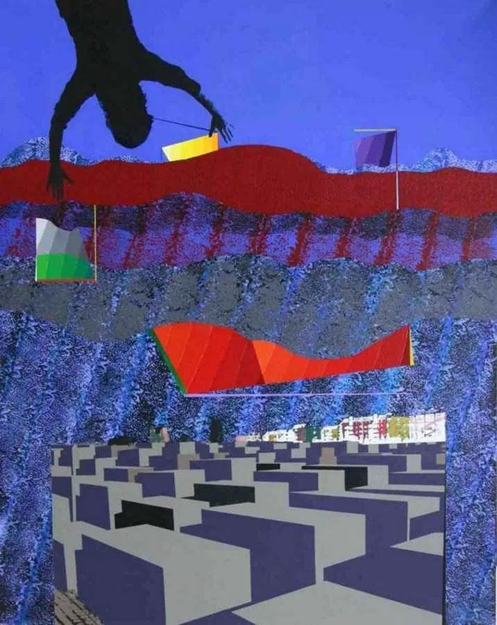 "isimsiz" eseri MEHMET ALİ DOĞAN tarafından 2011 yılında 125x100 cm ölçülerinde Tuval üzeri akrilik boya tekniği ile yapılmıştır.
