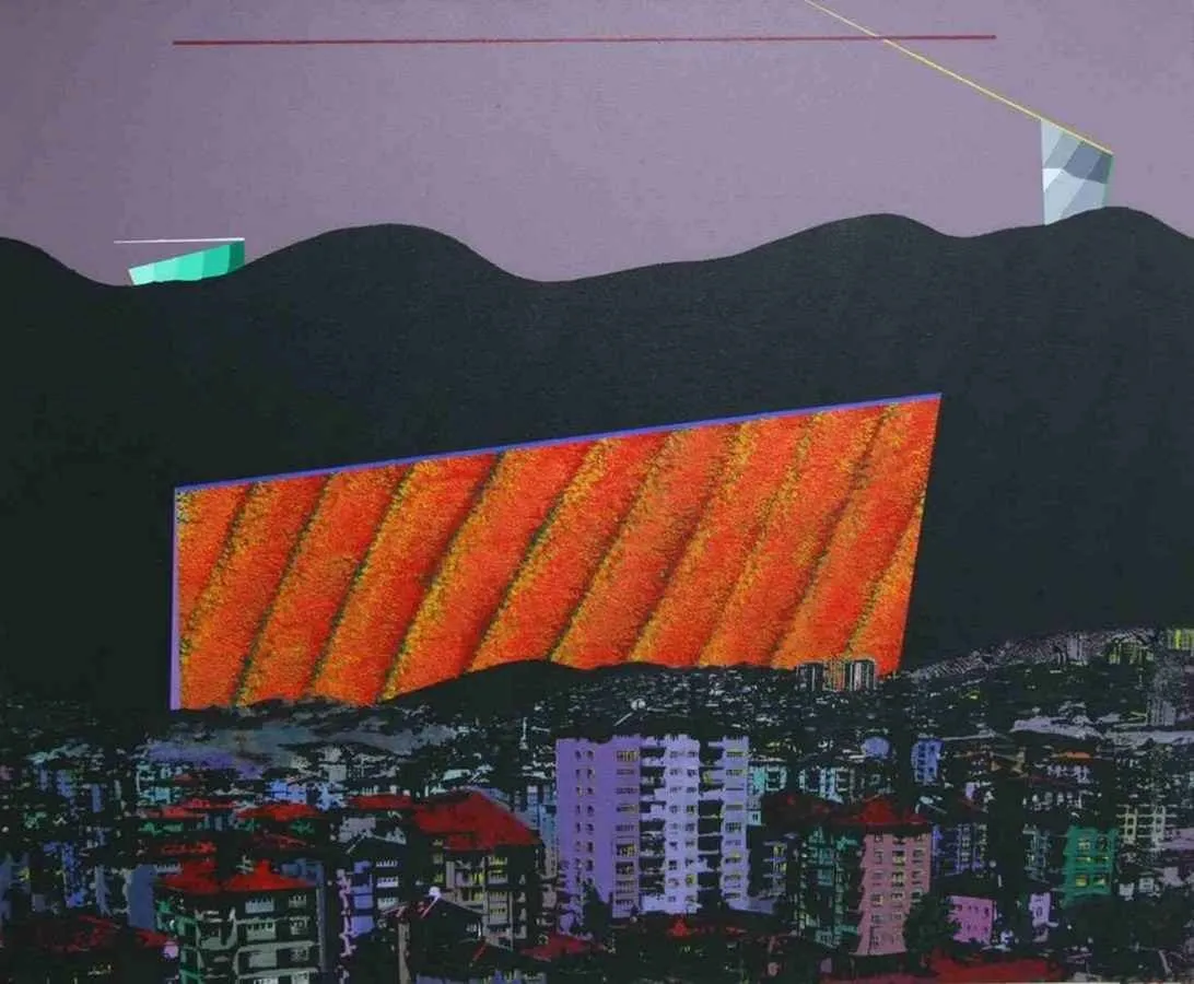 "isimsiz" eseri MEHMET ALİ DOĞAN tarafından 2011 yılında 100x120 cm ölçülerinde Tuval üzeri akrilik boya tekniği ile yapılmıştır.