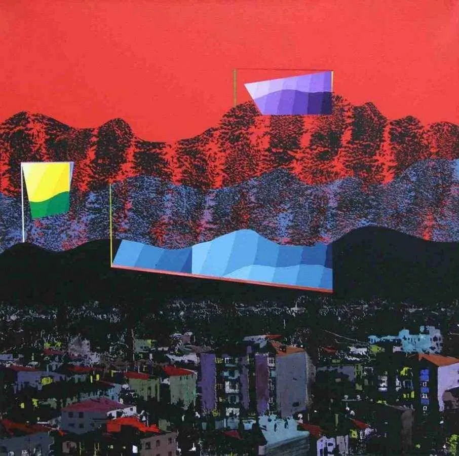 "isimsiz" eseri MEHMET ALİ DOĞAN tarafından 2011 yılında 65x65 cm ölçülerinde Tuval üzeri akrilik boya tekniği ile yapılmıştır.