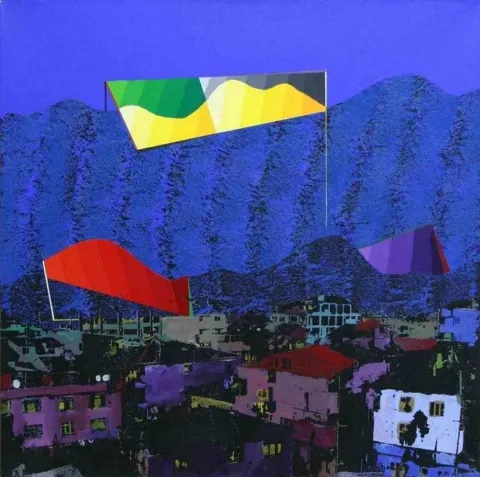 "isimsiz" eseri MEHMET ALİ DOĞAN tarafından 2011 yılında 65x65 cm ölçülerinde Tuval üzeri akrilik boya tekniği ile yapılmıştır.