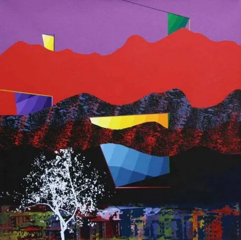 "isimsiz" eseri MEHMET ALİ DOĞAN tarafından 2011 yılında 65x65 cm ölçülerinde Tuval üzeri akrilik boya tekniği ile yapılmıştır.