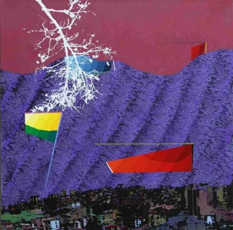 "isimsiz" eseri MEHMET ALİ DOĞAN tarafından 2011 yılında 65x65 cm ölçülerinde Tuval üzeri akrilik boya tekniği ile yapılmıştır.