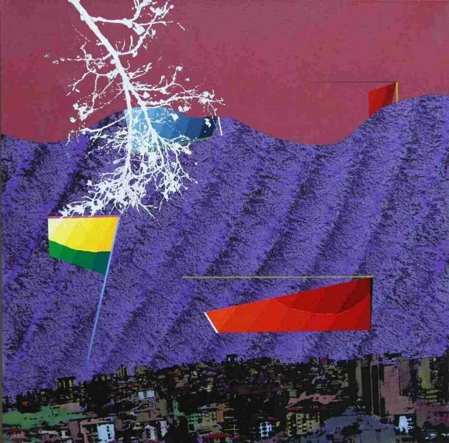"isimsiz" eseri MEHMET ALİ DOĞAN tarafından 2011 yılında 65x65 cm ölçülerinde Tuval üzeri akrilik boya tekniği ile yapılmıştır.