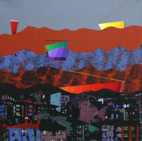 "isimsiz" eseri MEHMET ALİ DOĞAN tarafından 2011 yılında 65x65 cm ölçülerinde Tuval üzeri akrilik boya tekniği ile yapılmıştır.