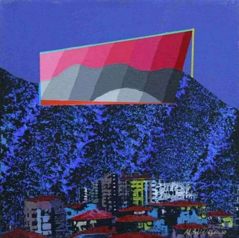 "isimsiz" eseri MEHMET ALİ DOĞAN tarafından 2011 yılında 30x30 cm ölçülerinde Tuval üzeri akrilik boya tekniği ile yapılmıştır.