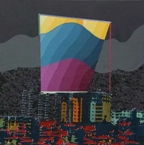 "isimsiz" eseri MEHMET ALİ DOĞAN tarafından 2010 yılında 20x20 cm ölçülerinde Tuval üzeri akrilik boya tekniği ile yapılmıştır.