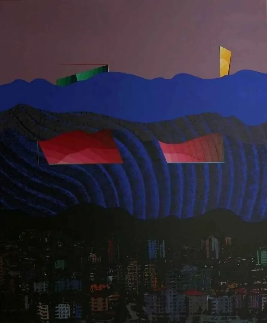 "isimsiz" eseri MEHMET ALİ DOĞAN tarafından 2011 yılında 200x165 cm ölçülerinde Tuval üzeri akrilik boya tekniği ile yapılmıştır.