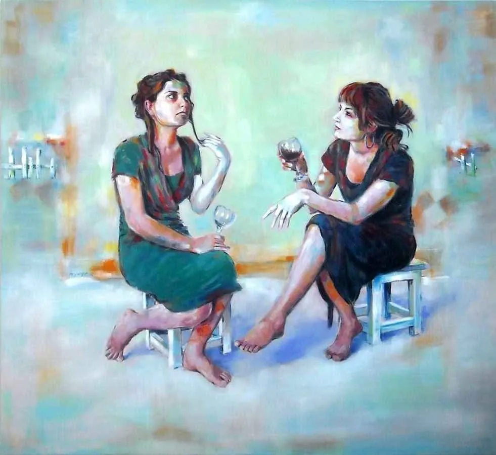 yakınlaştır "Anlar ve İzler" eseri MEHMET YANGIR tarafından 2010 yılında 105x115 cm ölçülerinde Tuval üzeri yağlı boya tekniği ile yapılmıştır.