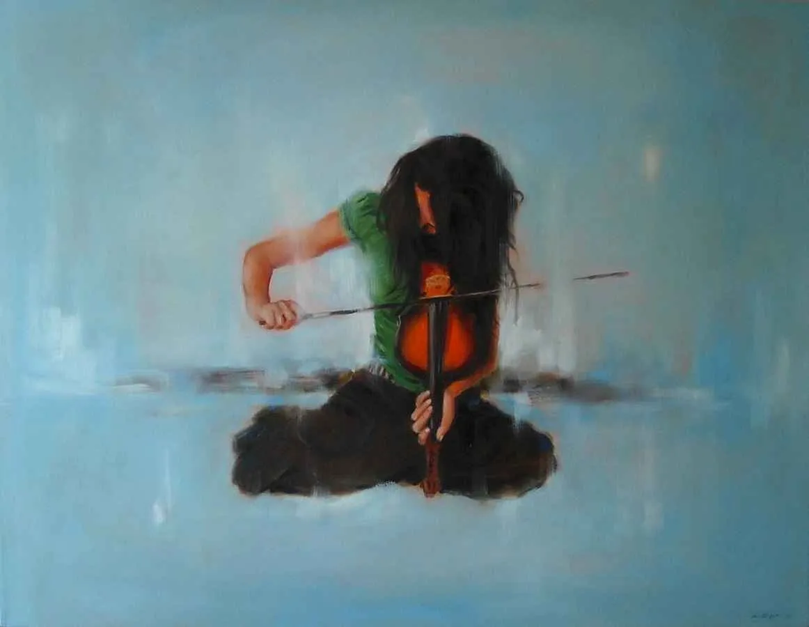 "Anlar ve İzler" eseri MEHMET YANGIR tarafından 2010 yılında 89x116 cm ölçülerinde Tuval üzeri yağlı boya tekniği ile yapılmıştır.