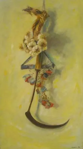MEHMET YANGIR — “İzler”, 2010 "İzler" eseri MEHMET YANGIR tarafından 2010 yılında 90x50 cm ölçülerinde Tuval üzeri yağlı boya tekniği ile yapılmıştır.