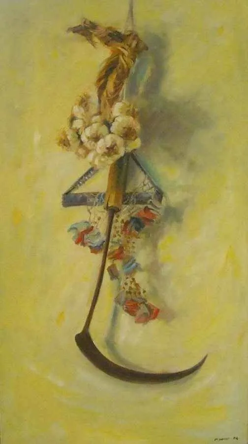 yakınlaştır "İzler" eseri MEHMET YANGIR tarafından 2010 yılında 90x50 cm ölçülerinde Tuval üzeri yağlı boya tekniği ile yapılmıştır.