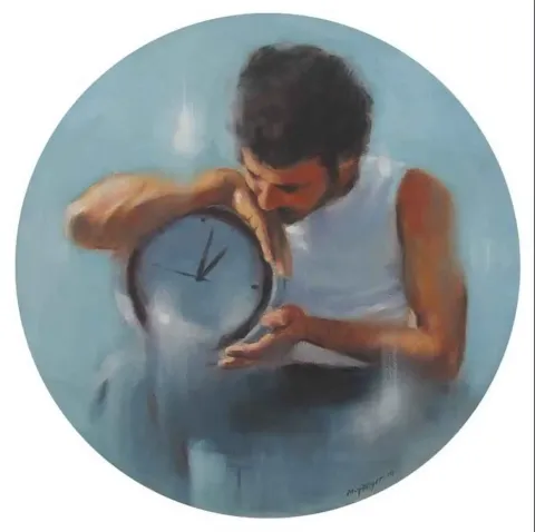 MEHMET YANGIR — “Anlar”, 2010 "Anlar" eseri MEHMET YANGIR tarafından 2010 yılında 45x45 cm ölçülerinde Tuval üzeri yağlı boya tekniği ile yapılmıştır.