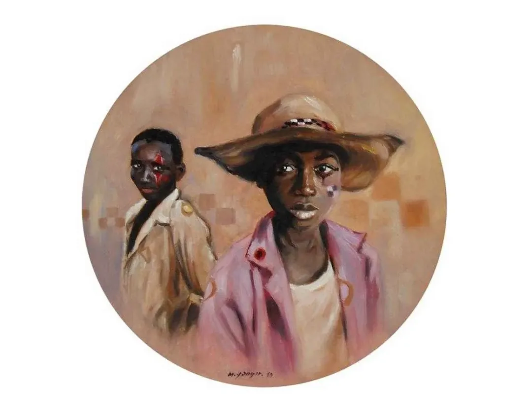 yakınlaştır "Portreler" eseri MEHMET YANGIR tarafından 2010 yılında 38x38 cm ölçülerinde Tuval üzeri yağlı boya tekniği ile yapılmıştır.