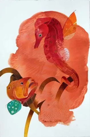 "Pinalı" eseri SEMİH KAPLAN tarafından 2011 yılında 56x40 cm ölçülerinde Kağıt üzeri sulu boya tekniği ile yapılmıştır.