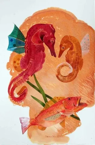 "Pinalı" eseri SEMİH KAPLAN tarafından 2011 yılında 56x40 cm ölçülerinde Kağıt üzeri sulu boya tekniği ile yapılmıştır.
