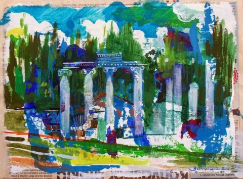 ZELİHA AKÇAOĞLU — “Çavdarhisar”, 2011 "Çavdarhisar" eseri ZELİHA AKÇAOĞLU tarafından 2011 yılında 27x39 cm ölçülerinde Kağıt üzeri akrilik boya tekniği ile yapılmıştır.