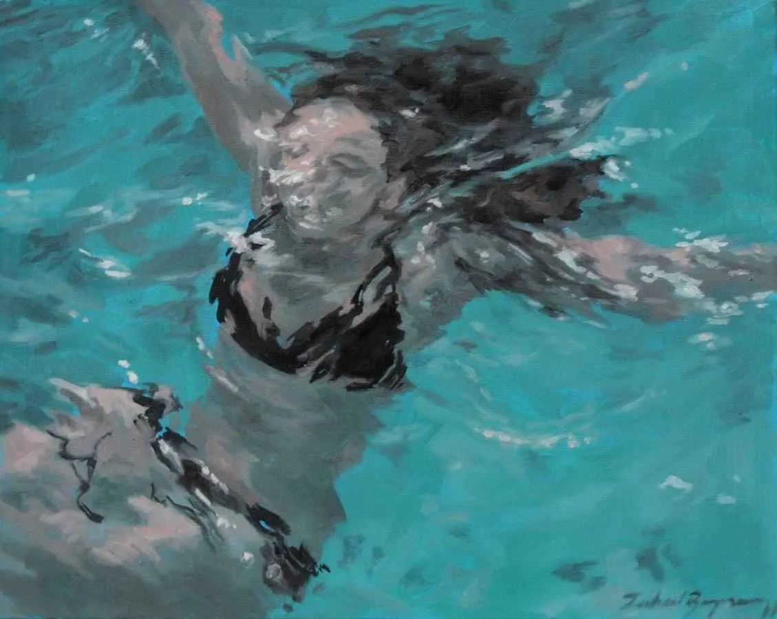 "çözünme" eseri ZUHAL BAYSAR tarafından 2011 yılında 40x50 cm ölçülerinde Tuval üzeri yağlı boya tekniği ile yapılmıştır.