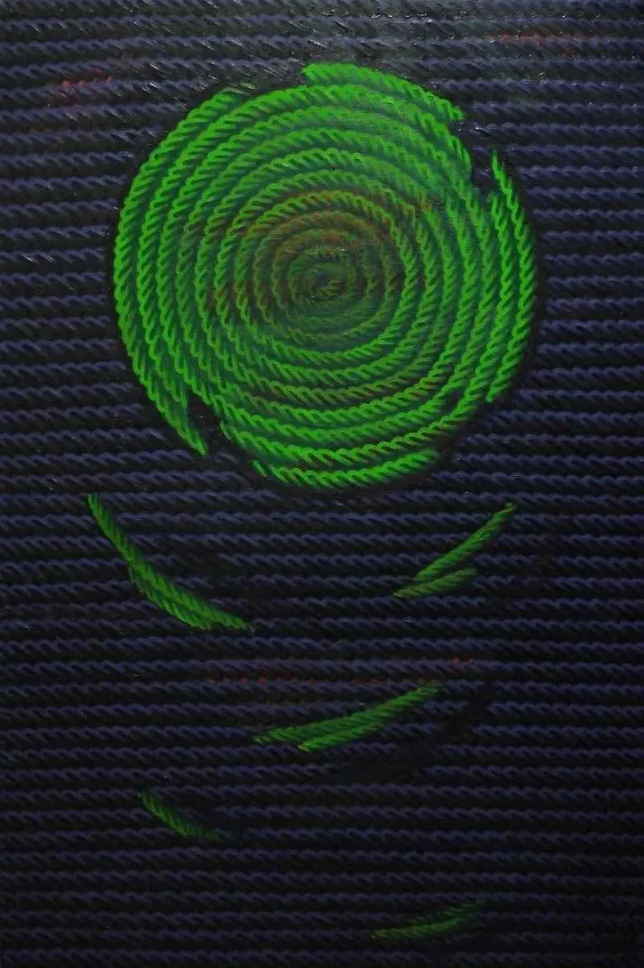 yakınlaştır "Tutulmalar-II" eseri AHMET YEŞİL tarafından 2012 yılında 90x60 cm ölçülerinde Tuval üzeri yağlı boya tekniği ile yapılmıştır.