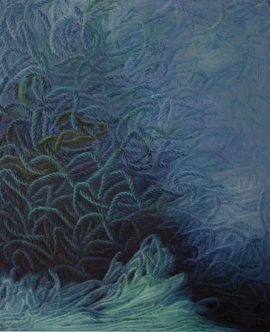 "Yaşam Üzerine Notlar-VIII" eseri AHMET YEŞİL tarafından 2012 yılında 110x90 cm ölçülerinde Tuval üzeri yağlı boya tekniği ile yapılmıştır.