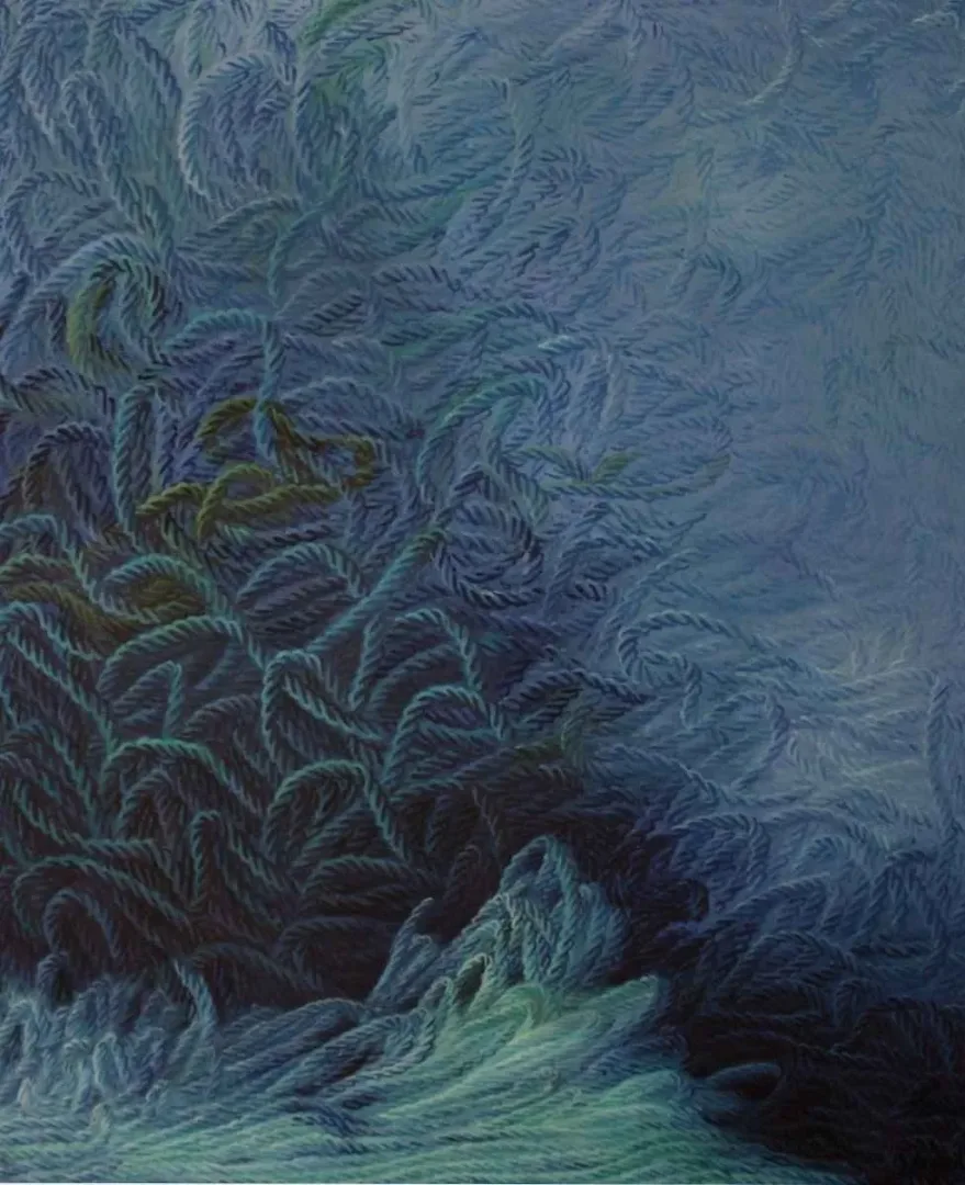 "Yaşam Üzerine Notlar-VIII" eseri AHMET YEŞİL tarafından 2012 yılında 110x90 cm ölçülerinde Tuval üzeri yağlı boya tekniği ile yapılmıştır.