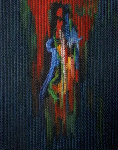 AHMET YEŞİL — “Yaşam Üzerine Notlar-xII”, 2011 "Yaşam Üzerine Notlar-xII" eseri AHMET YEŞİL tarafından 2011 yılında 81x65 cm ölçülerinde Tuval üzeri yağlı boya tekniği ile yapılmıştır.