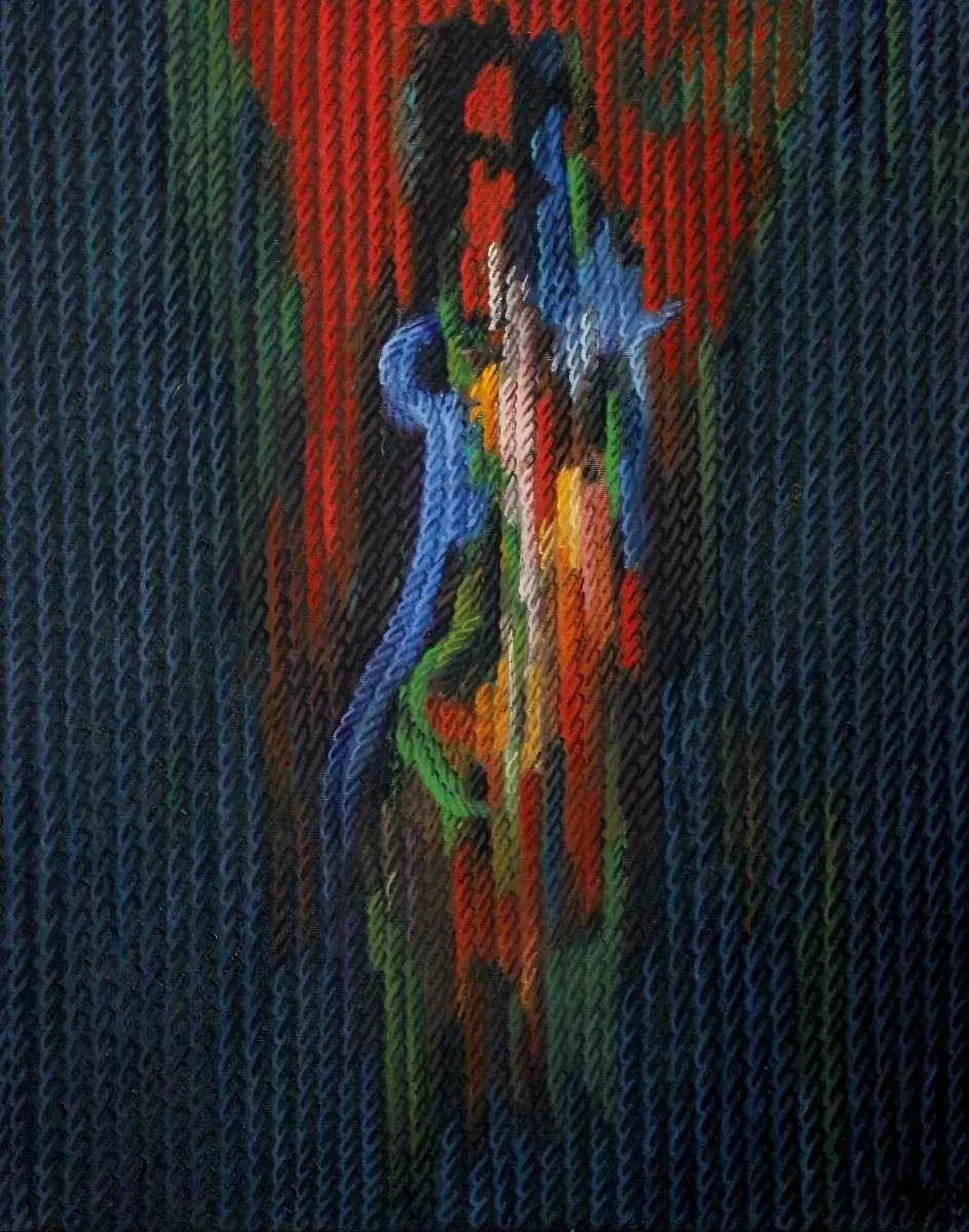 "Yaşam Üzerine Notlar-xII" eseri AHMET YEŞİL tarafından 2011 yılında 81x65 cm ölçülerinde Tuval üzeri yağlı boya tekniği ile yapılmıştır.