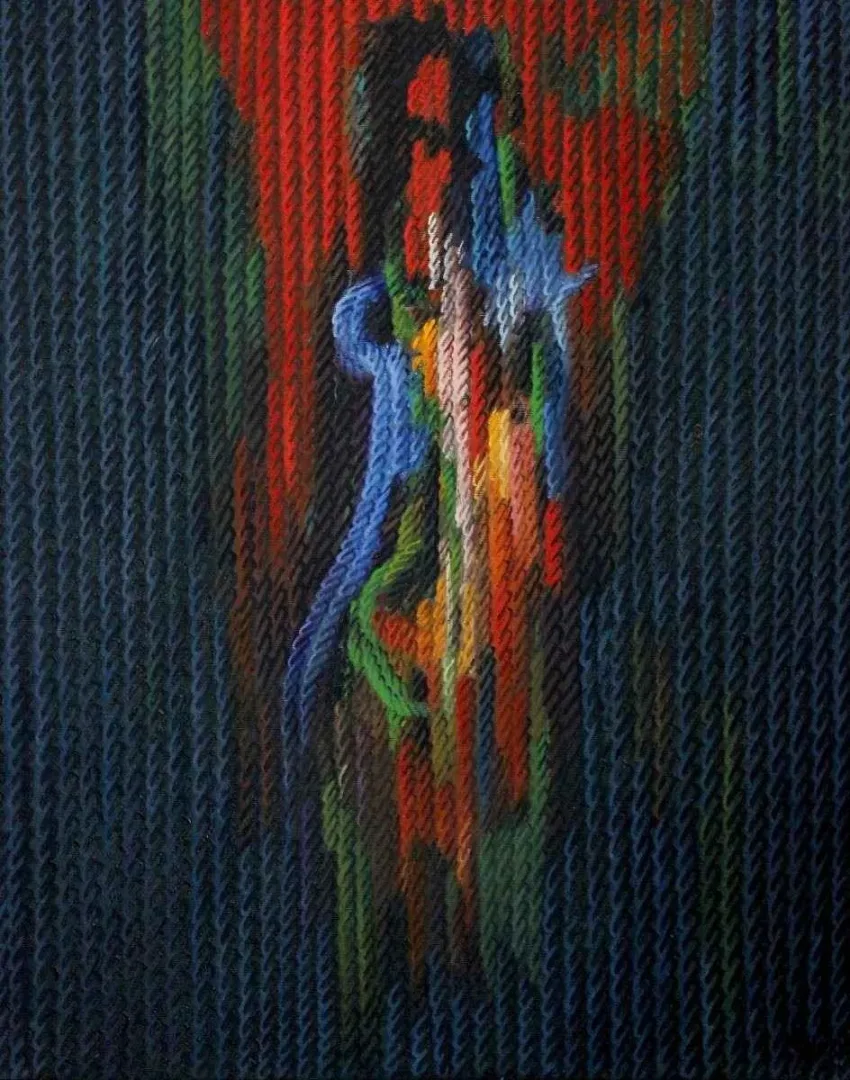 yakınlaştır "Yaşam Üzerine Notlar-xII" eseri AHMET YEŞİL tarafından 2011 yılında 81x65 cm ölçülerinde Tuval üzeri yağlı boya tekniği ile yapılmıştır.