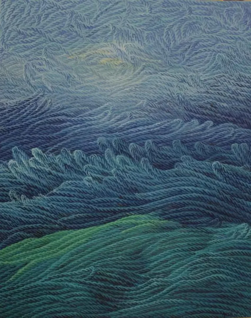 yakınlaştır "Yaşama Dokunmak-I" eseri AHMET YEŞİL tarafından 2011 yılında 100x80 cm ölçülerinde Tuval üzeri yağlı boya tekniği ile yapılmıştır.
