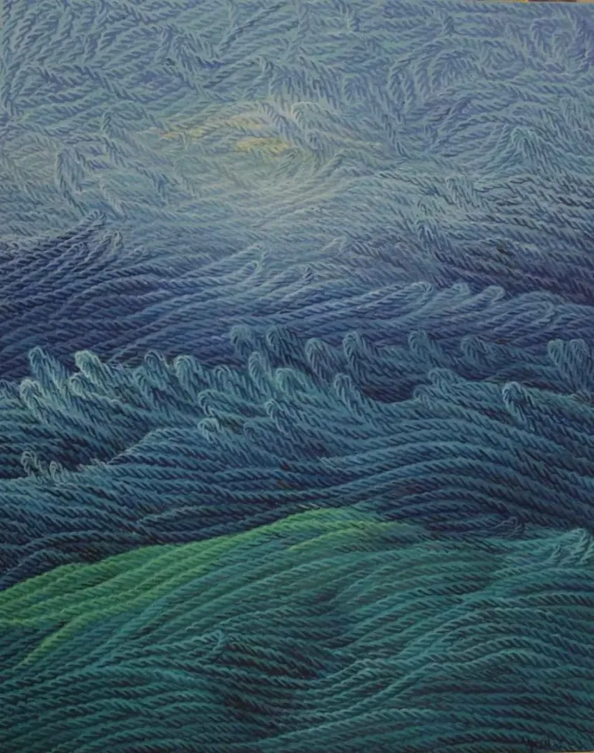 yakınlaştır "Yaşama Dokunmak-I" eseri AHMET YEŞİL tarafından 2011 yılında 100x80 cm ölçülerinde Tuval üzeri yağlı boya tekniği ile yapılmıştır.
