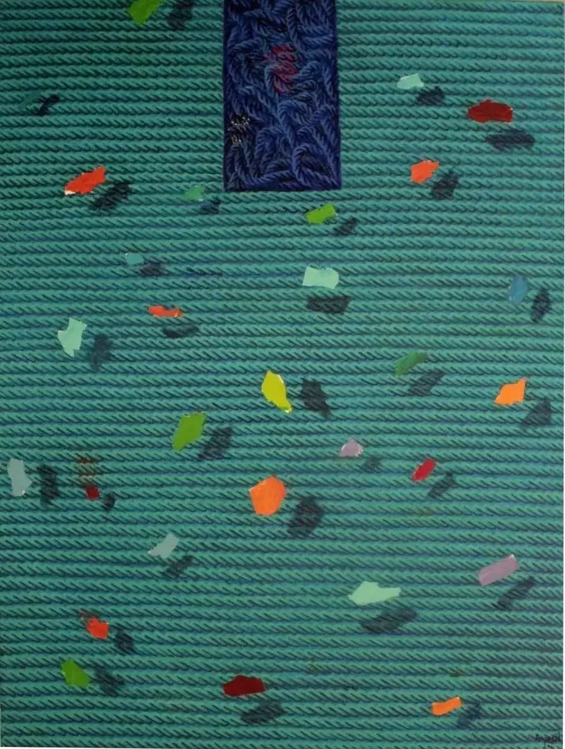 yakınlaştır "Yaşam Üzerine Notlar-I" eseri AHMET YEŞİL tarafından 2011 yılında 120x90 cm ölçülerinde Tuval üzeri yağlı boya tekniği ile yapılmıştır.