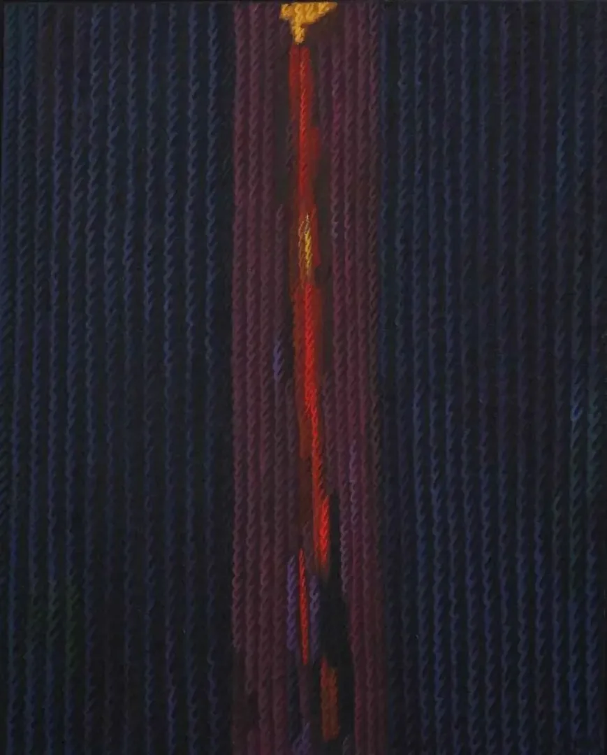 "Yaşam Üzerine Notlar-V" eseri AHMET YEŞİL tarafından 2011 yılında 81x65 cm ölçülerinde Tuval üzeri yağlı boya tekniği ile yapılmıştır.