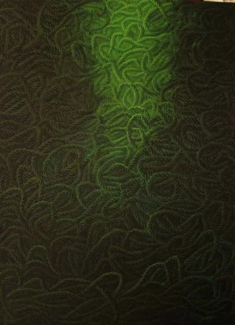 yakınlaştır "Yaşam Üzerine Notlar-VII" eseri AHMET YEŞİL tarafından 2012 yılında 120x90 cm ölçülerinde Tuval üzeri yağlı boya tekniği ile yapılmıştır.