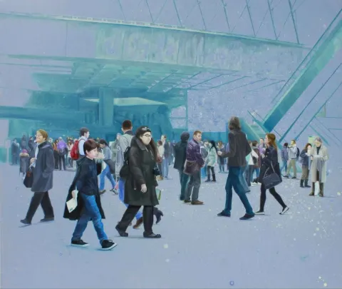 ZAFER MALKOÇ — “isimsiz”, 2012 "isimsiz" eseri ZAFER MALKOÇ tarafından 2012 yılında 126x150 cm ölçülerinde Tuval üzeri yağlı boya tekniği ile yapılmıştır.