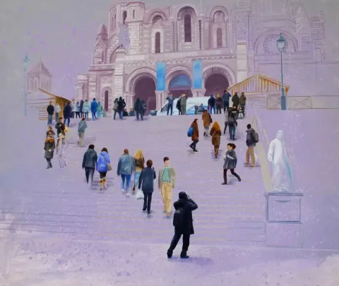 "isimsiz" eseri ZAFER MALKOÇ tarafından 2012 yılında 126x150 cm ölçülerinde Tuval üzeri yağlı boya tekniği ile yapılmıştır.
