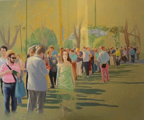 ZAFER MALKOÇ — “isimsiz”, 2012 "isimsiz" eseri ZAFER MALKOÇ tarafından 2012 yılında 126x150 cm ölçülerinde Tuval üzeri yağlı boya tekniği ile yapılmıştır.