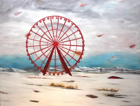 SERKAN KÜÇÜKÖZCÜ — “isimsiz”, 2012 "isimsiz" eseri SERKAN KÜÇÜKÖZCÜ tarafından 2012 yılında 114x146 cm ölçülerinde Tuval üzeri akrilik boya tekniği ile yapılmıştır.