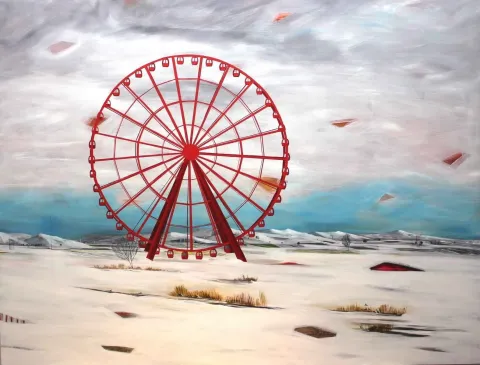 SERKAN KÜÇÜKÖZCÜ — “isimsiz”, 2012 "isimsiz" eseri SERKAN KÜÇÜKÖZCÜ tarafından 2012 yılında 114x146 cm ölçülerinde Tuval üzeri akrilik boya tekniği ile yapılmıştır.