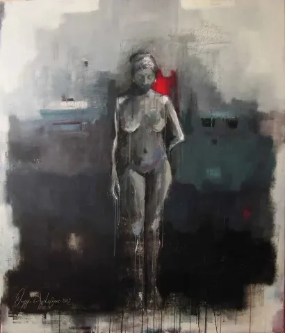 DUYGU AYDOĞAN — “isimsiz”, 2012 "isimsiz" eseri DUYGU AYDOĞAN tarafından 2012 yılında 120x140 cm ölçülerinde Tuval üzeri akrilik boya tekniği ile yapılmıştır.